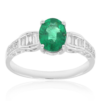 18K AAA Zambian Emerald Gold Ring (CIRARI)