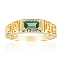 Indicolite Silver Ring (Adela Silber)