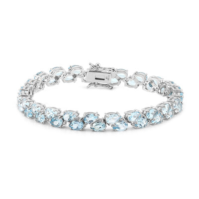 Sky Blue Topaz Silver Bracelet