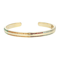 Sky Blue Topaz Silver Bangle (Adela Silber)