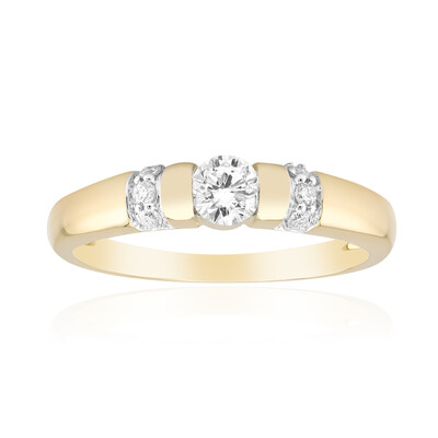 9K SI1 (G) Diamond Gold Ring (Annette)