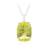 Lemon Citrine Silver Necklace
