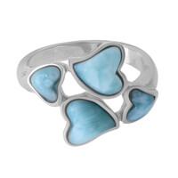Larimar Silver Ring