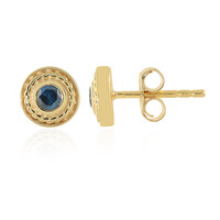 I3 Blue Diamond Silver Earrings
