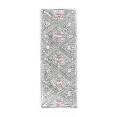 Ceylon Pink Sapphire Silver Pendant