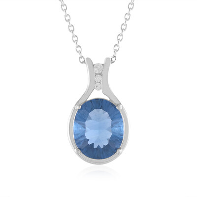 Colour Change Fluorite Silver Necklace