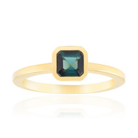 Indicolite Silver Ring (Adela Silber)