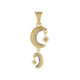 SI1 Champagne Diamond Silver Pendant