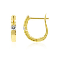 18K IF (D) Diamond Gold Earrings