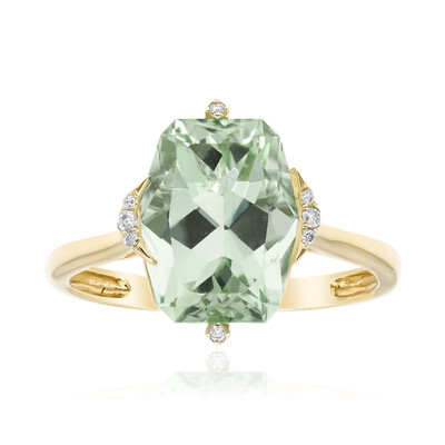 14K Green Amethyst Gold Ring (CIRARI)