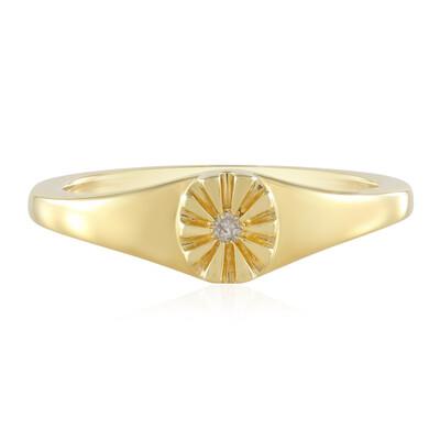 I2 (I) Diamond Silver Ring