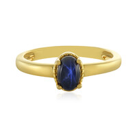 Blue Star Sapphire Silver Ring