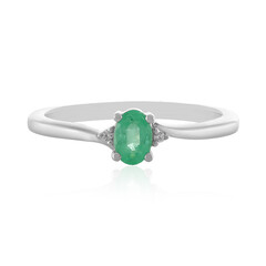 Ethiopian Emerald Silver Ring