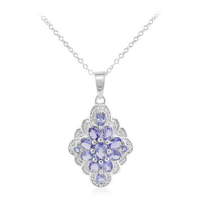 Tanzanite Silver Necklace