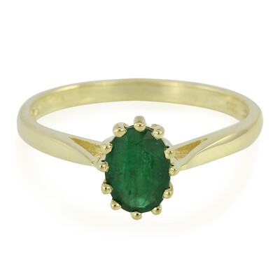 Bahia Emerald Silver Ring