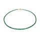 18K Zambian Emerald Gold Necklace