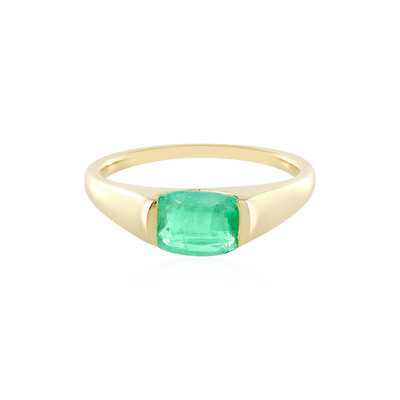 14K Russian Emerald Gold Ring (AMAYANI)