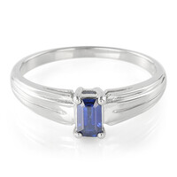 Burmese Sapphire Silver Ring