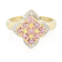 18K Unheated Padparadscha Sapphire Gold Ring (AMAYANI)
