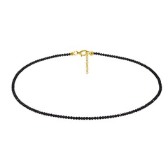 Black Tourmaline Silver Necklace