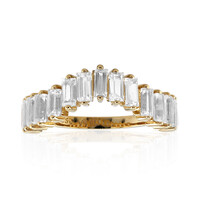 White Topaz Silver Ring