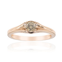 9K VS1 Argyle Rose De France Diamond Gold Ring