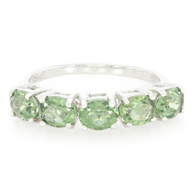 Chrome Apatite Silver Ring