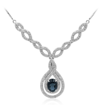 London Blue Topaz Silver Necklace