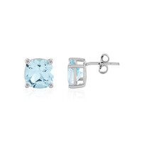 Sky Blue Topaz Silver Earrings