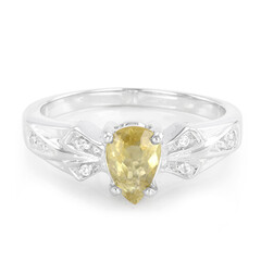 Cuprian Tourmaline Silver Ring