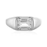 White Topaz Silver Ring