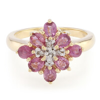 18K Unheated Padparadscha Sapphire Gold Ring (AMAYANI)