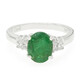 Bahia Emerald Silver Ring