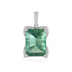 Green Fluorite Silver Pendant
