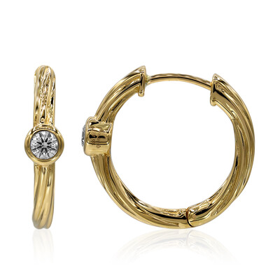 14K IF (D) Diamond Gold Earrings (Annette)