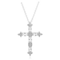 White Topaz Silver Necklace