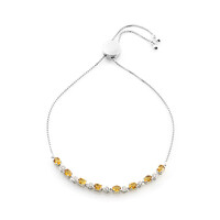 Citrine Silver Bracelet