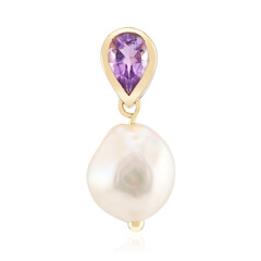 White Freshwater Pearl Silver Pendant
