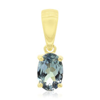 9K Unheated Tanzanite Gold Pendant