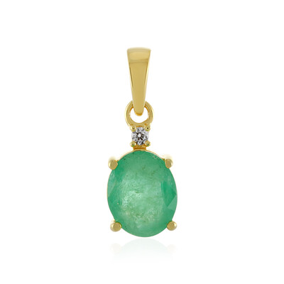 Ethiopian Emerald Silver Pendant