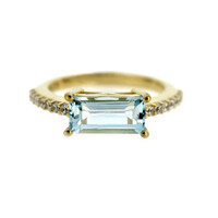 Sky Blue Topaz Silver Ring