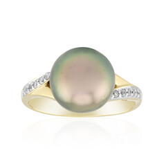 Tahitian Pearl Silver Ring (TPC)