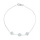 Sky Blue Topaz Silver Bracelet