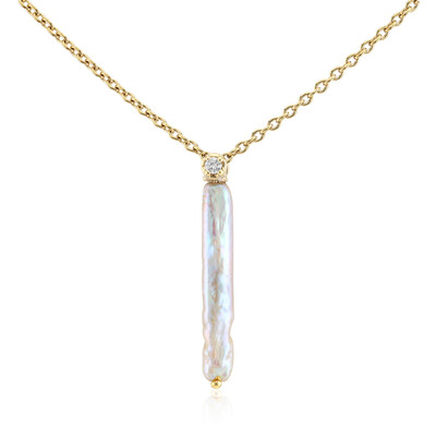 Keshi pearl Silver Necklace (TPC)