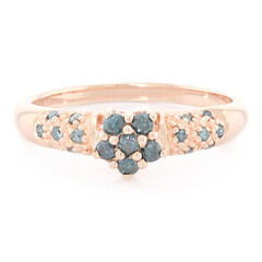 Fancy Diamond Silver Ring
