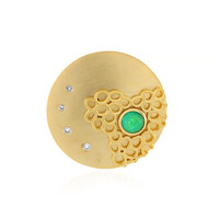 Green Ethopian Opal Silver Pendant