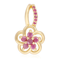 Ruby Silver Pendant
