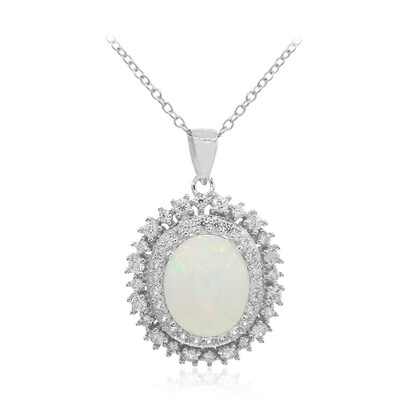 Welo Opal Silver Necklace
