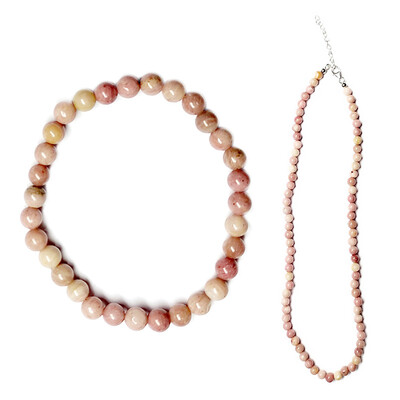 Rhodonite Silver Necklace