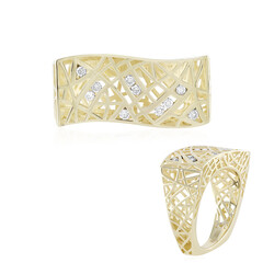 9K I2 (I) Diamond Gold Ring (Ornaments by de Melo)
